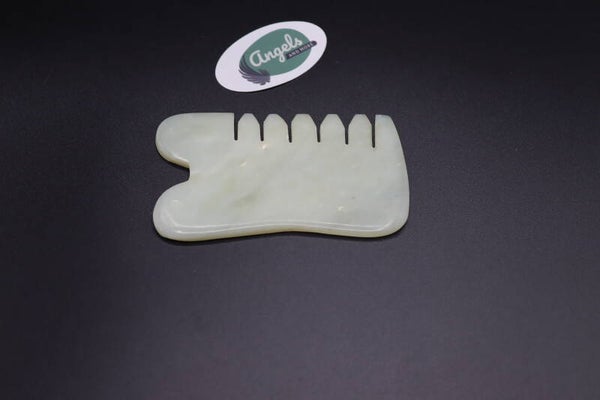 Guasha massasteen-schraper Jade (Bao Yü) 9cm