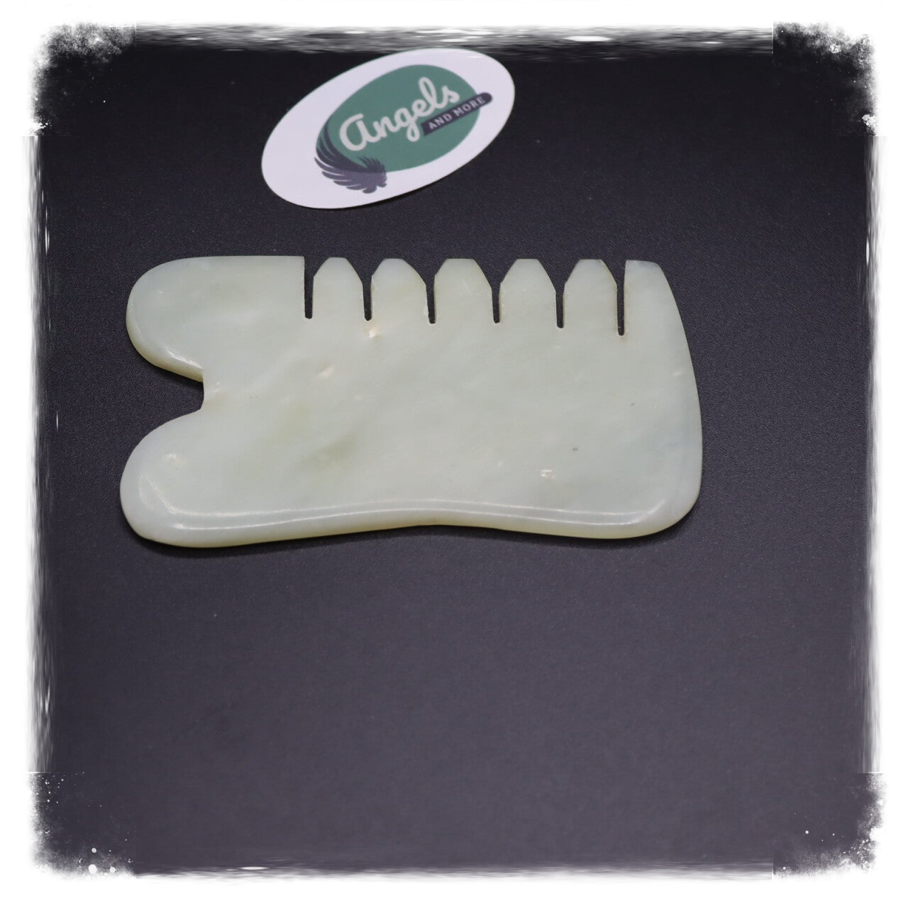 Guasha massasteen-schraper Jade (Bao Yü) 9cm