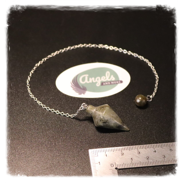 Pendel Labradoriet Kegel 3cm