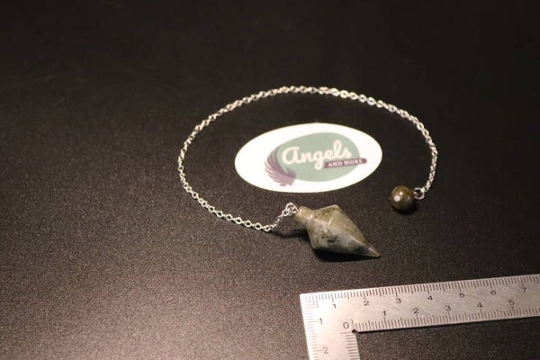 Pendel Labradoriet Kegel 3cm