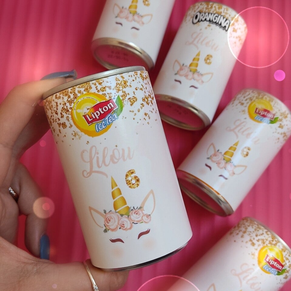 étiquettes canettes x9