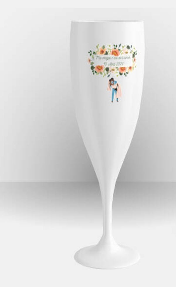 flûte champagne réutilisable 14 cl