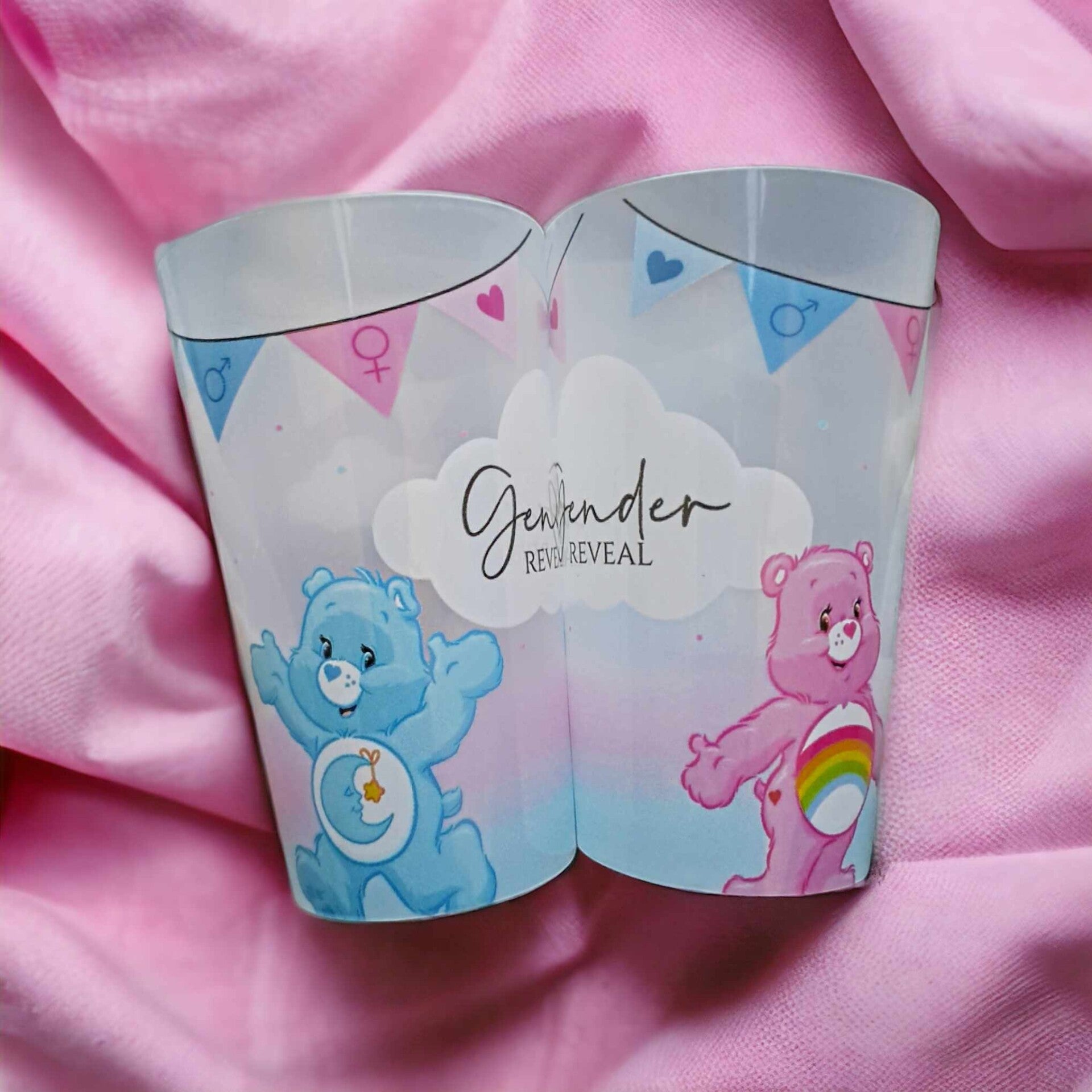 9 gobelets pour gender reveal bisounous