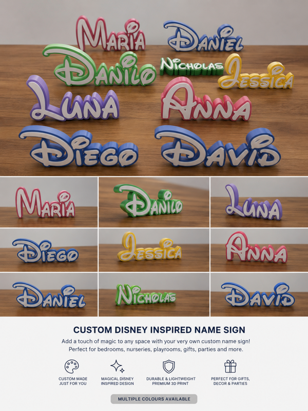 Custom Disney Inspired 3D Name Sign