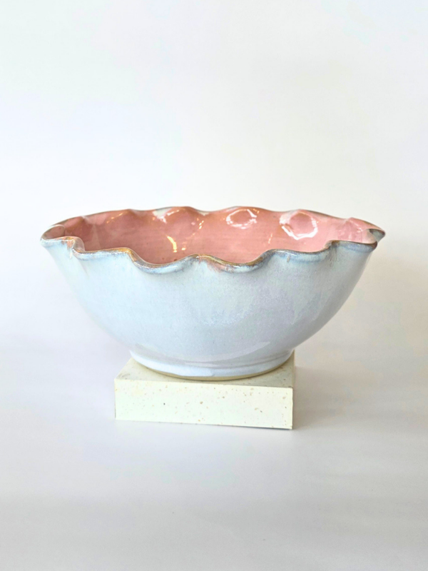 Schaal ruffle - roze