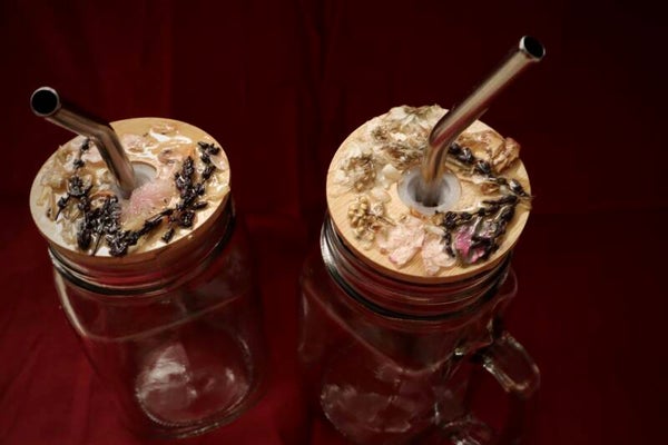 Botanical Wildflower Glass Tumbler ( Summer Edition )