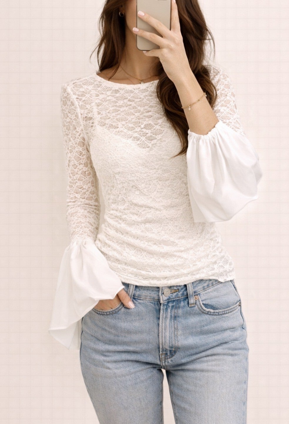 longsleeve met kant
