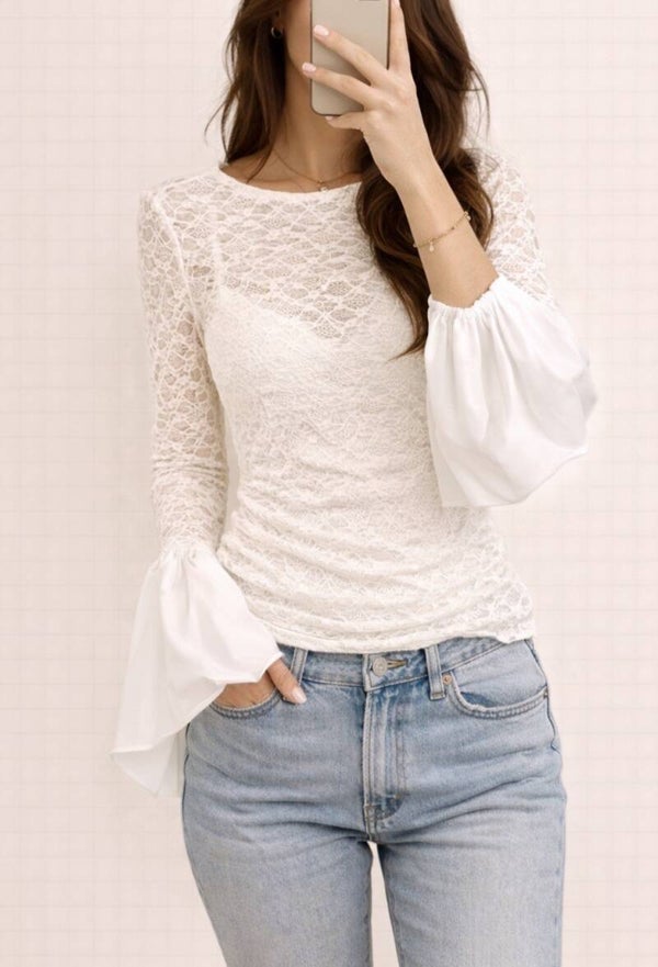 longsleeve met kant