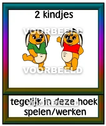 2 kindjes tegelijk in deze hoek spelen werken