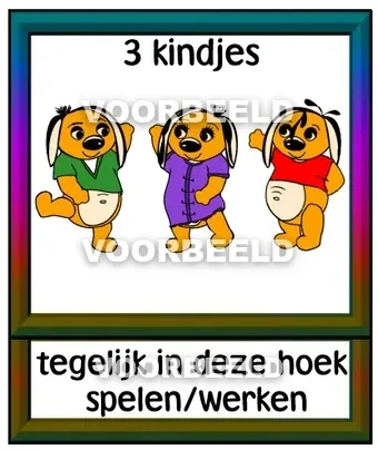 3 kindjes tegelijk in deze hoek spelen werken
