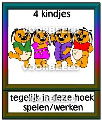 4 kindjes tegelijk in deze hoek spelen werken