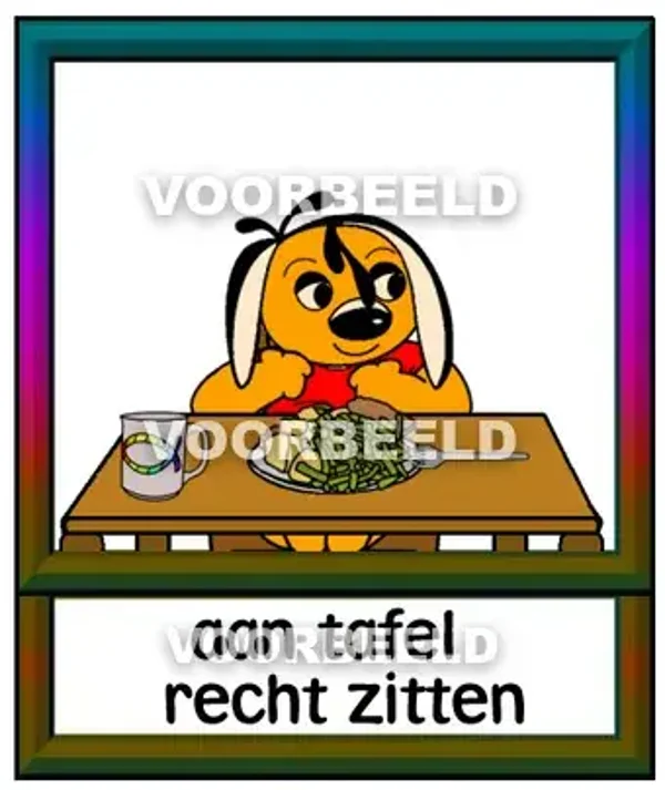 Aan tafel recht zitten