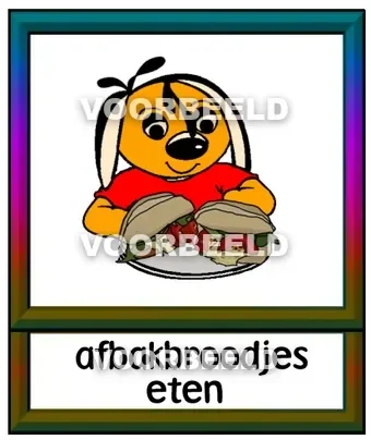 Afbakbroodjes eten