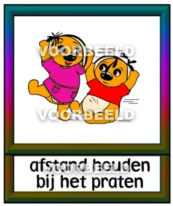 Afstand houden bij het praten