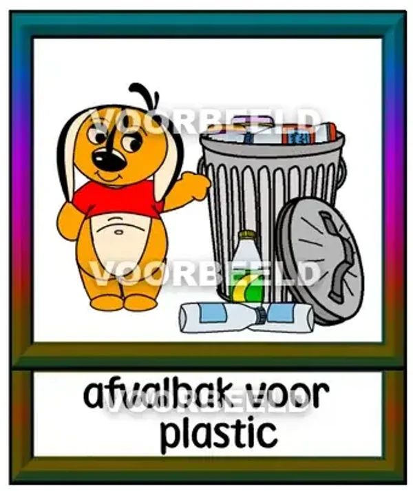 Afvalbak voor plastic
