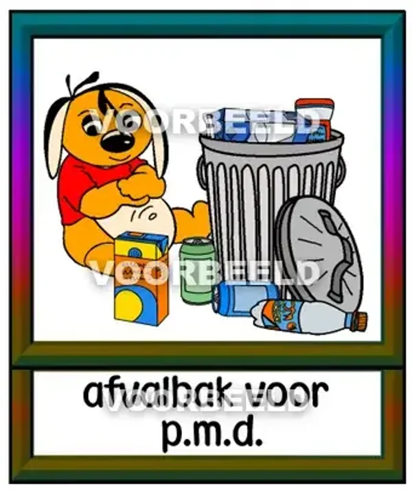 Afvalbak voor pmd