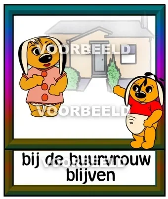 Bij de buurvrouw blijven