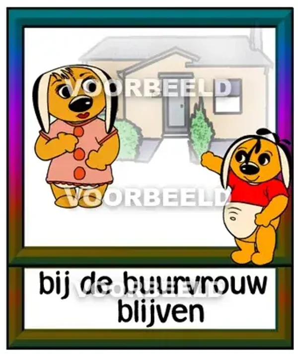 Bij de buurvrouw blijven