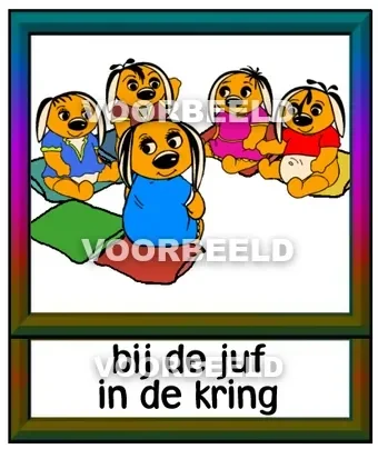 Bij de juf in de kring