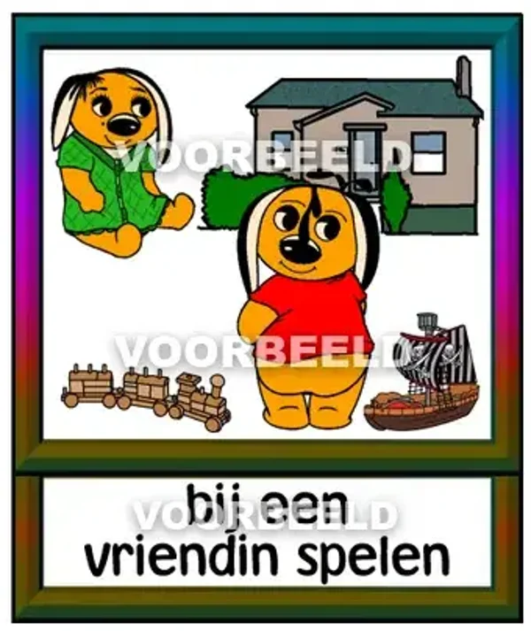Bij een vriendin spelen