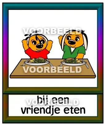 Bij een vriendje eten 1