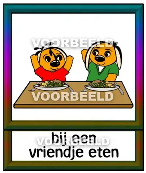 Bij een vriendje eten 1