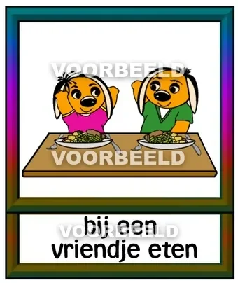 Bij een vriendje eten 2
