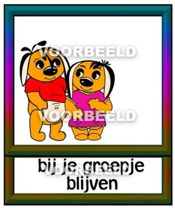 Bij je groepje blijven