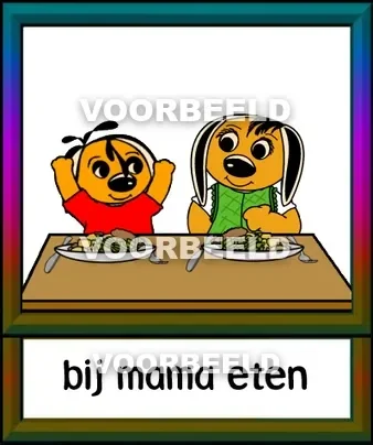 Bij mama eten