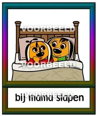 Bij mama slapen