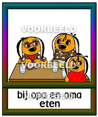 Bij opa en oma eten 1