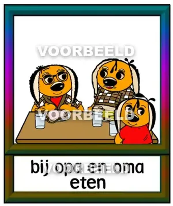 Bij opa en oma eten 1