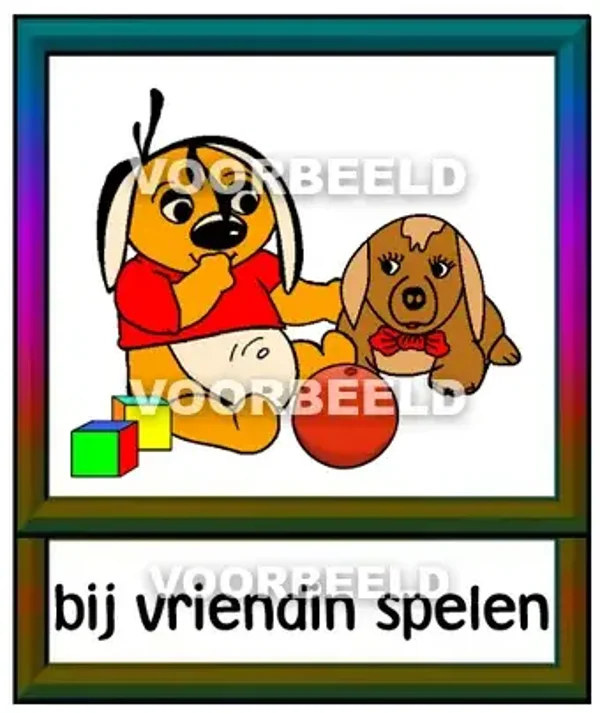 Bij vriendin spelen