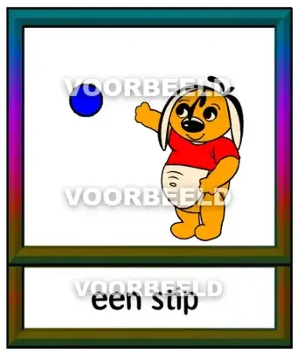 Blauw 1 stip
