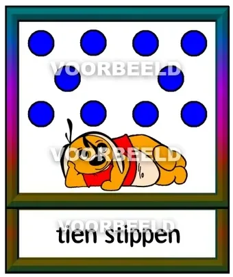 Blauw 10 stippen