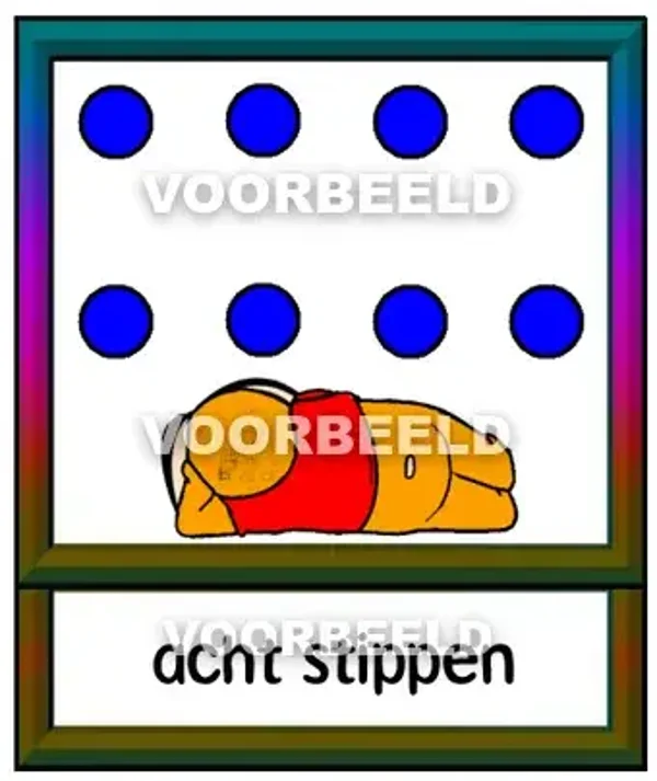 Blauw 8 stippen