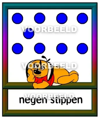 Blauw 9 stippen
