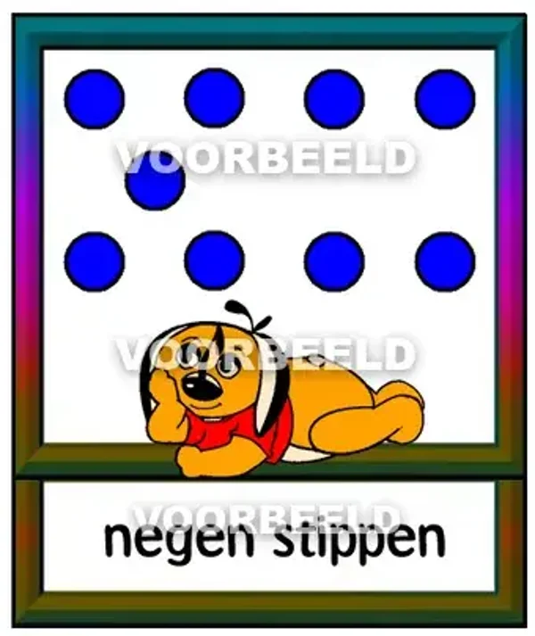 Blauw 9 stippen