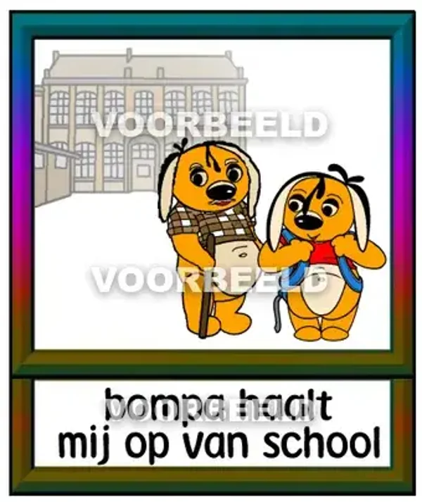 Bompa haalt mij op van school