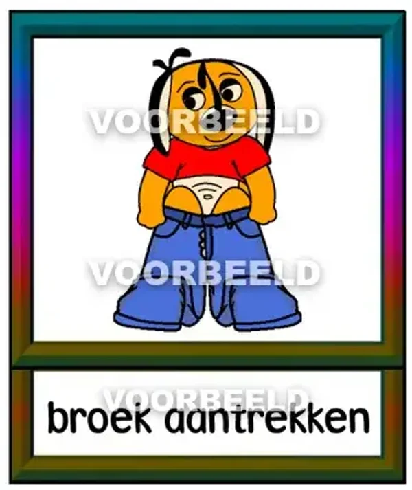 Broek aantrekken