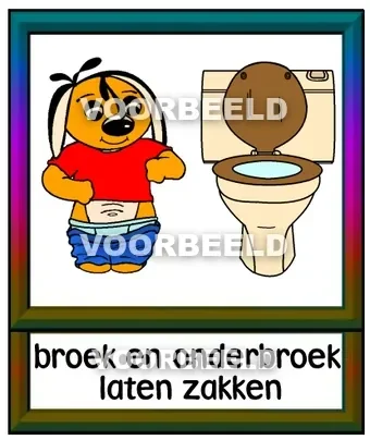 Broek en onderbroek laten zakken