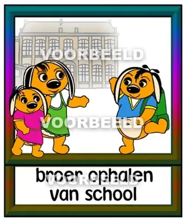 Broer ophalen van school