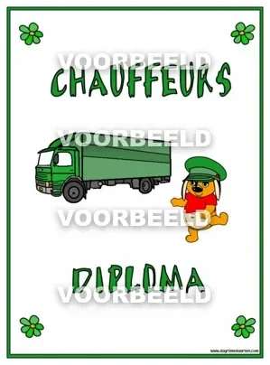 Chauffeurs DIPLOMA (A4)