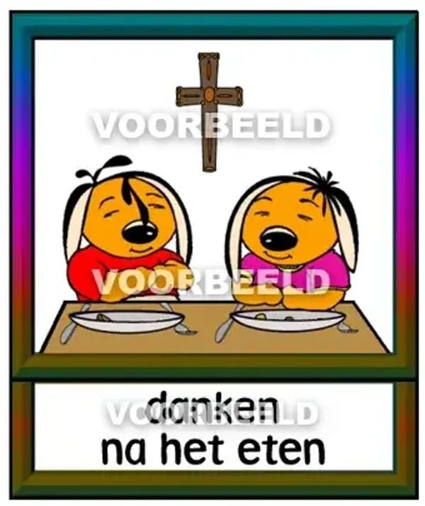 Danken na het eten