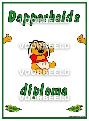 Dapperheids DIPLOMA (A4)