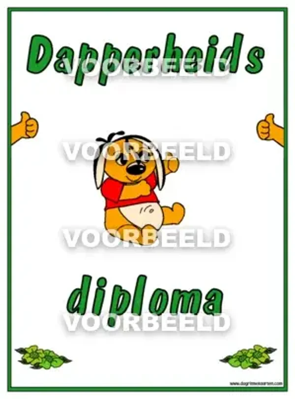 Dapperheids DIPLOMA (A4)