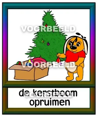 De kerstboom opruimen