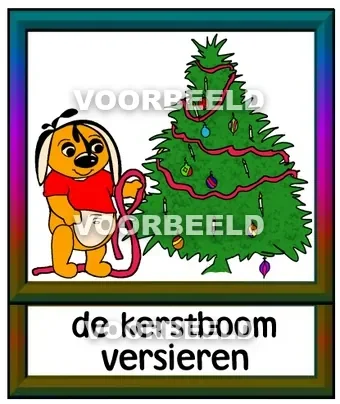 De kerstboom versieren