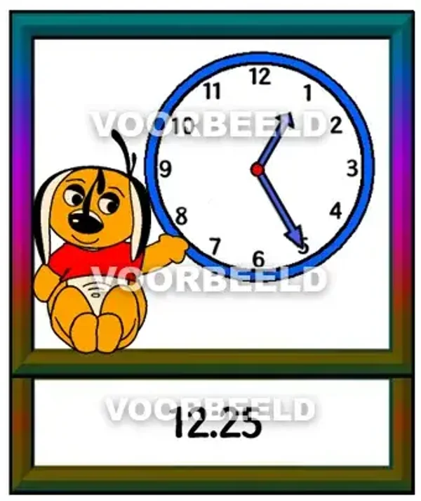 Dikke wijzers 12:25