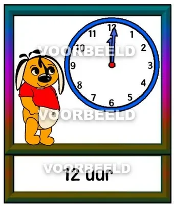 Dikke wijzers 12uur